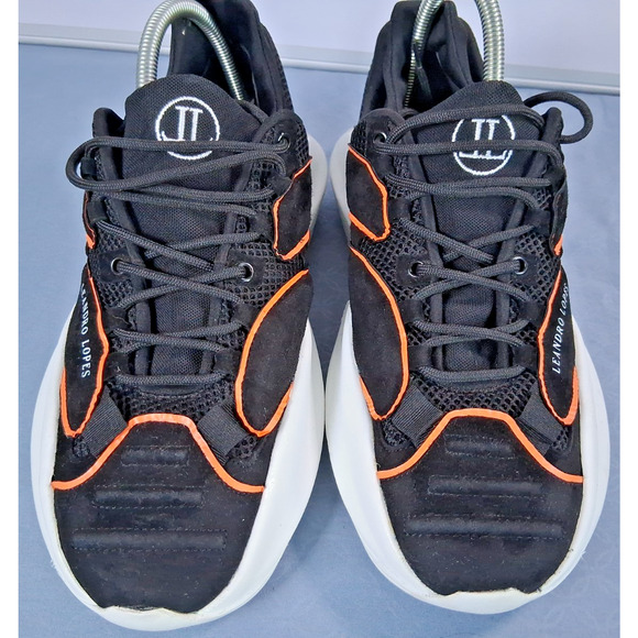 Leandro Lopes Contrast Detail Sneakers Black Orange Chunky Sole Men EU 43 US 10 main image 13